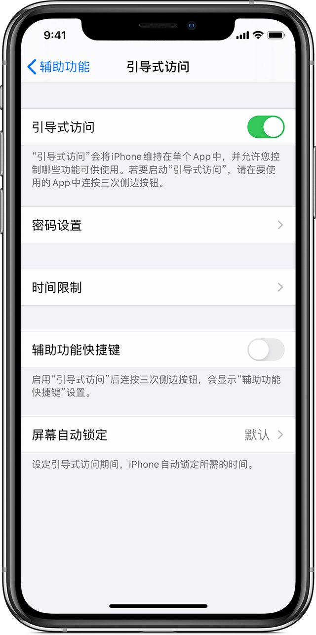 高台苹果手机维修分享如何在 iPhone 上退出引导式访问 